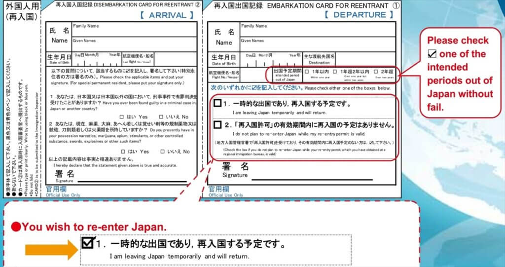 re-entry permission japan