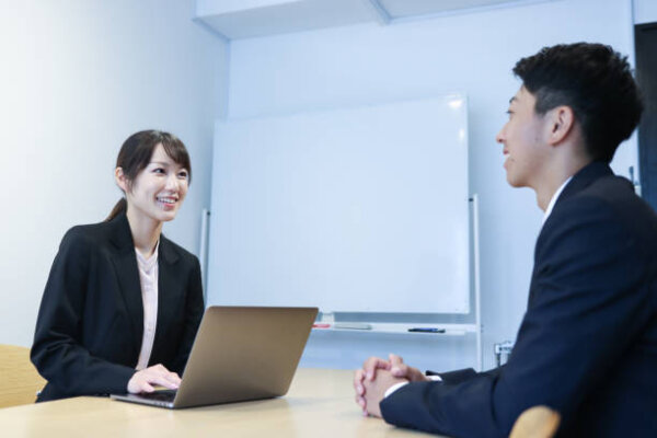 A recruitment agency's consultant interviewing a potential candidate