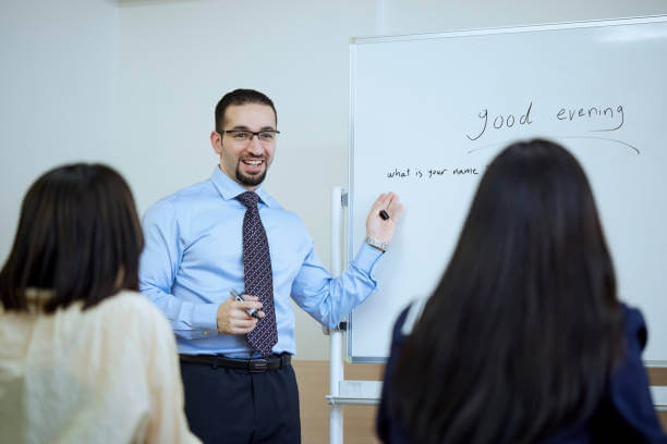 English conversation classroom